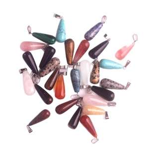 Ciondoli a Goccia in Pietra Naturale con Ganci a Scatto in <span class=keywords><strong>Ferro</strong></span> per Bambini - Charms a Forma di Goccia d'Acqua Stile Punk - Product Image 5