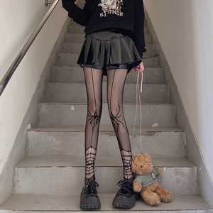 Dark Goth <span class=keywords><strong>Araignée</strong></span> Creux <span class=keywords><strong>Filet</strong></span> <span class=keywords><strong>De</strong></span> Pêche Doux Cool Hot Girl Noir Femme Bon Match Show Mince Bas Collants - Product Image 2