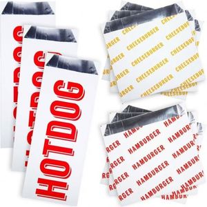 Bolsas de Papel de Aluminio para Alimentos con Logotipo Personalizado, Resistentes a la Grasa, para Barbacoa, Kebab, Comida para Llevar, Desechables, Precio de Fábrica al por Mayor, Gran Venta 2025 - Product Image 1