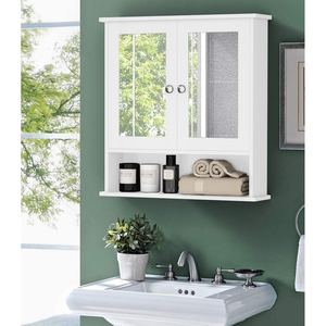 56 CM MATT WHITE <b>MIRROR</b> - Product Image 1