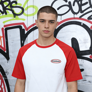 T-shirts pour hommes à manches courtes, col rond, imprimés, style streetwear, respirants, en coton 100% tricoté, poids lourd 250 g/m² - Product Image 4