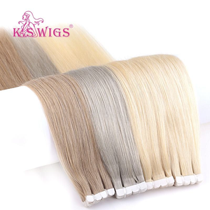 ผมต่อแบบเทปมินิ 100% เส้นผมแท้จากจีน เกรด Remy  จัดเรียงเกล็ดผม  แบบ Double Drawn ไม่หลุดร่วง สีอ่อนธรรมชาติ ผมตรง - Product Image 4