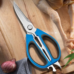 <b>Kitchen</b> Multi Functional Scissors Stainless Steel Heavy Duty Food <b>Shears</b> For Chicken Bone Cutting BBQ Use - Product Image 1