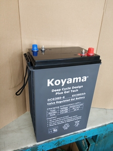 Deep Cycle Gel <b>Battery</b> 380Ah <b>6V</b> <b>Battery</b> DCG380-6 Deep Cycle Gel <b>Battery</b> - Product Image 2