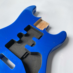Cuerpo de guitarra DIY de aliso con acabado brillante azul místico al por mayor para kits - Product Image 6