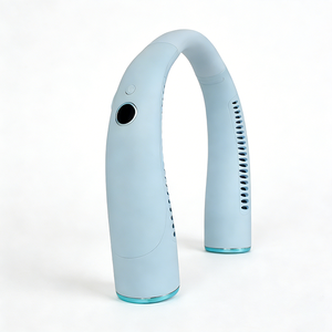 Ventilador de Cuello Portátil sin Aspas con Ventilación Inclinada, Pantalla LED Digital, 3 Velocidades, USB, Batería, para RV y Hogar - Product Image 2