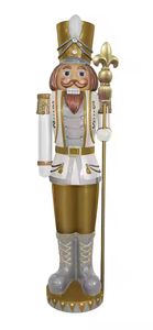 Riesige Lebensgroße Nussknacker-Soldat-Skulptur aus Glasfaser, 2m, für Kommerzielle Weihnachts- und Feiertagsdekoration im Innen- und Außenbereich - Product Image 5