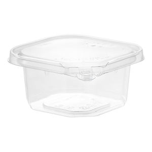 Contenedores de delicatessen antivaho de 12 OZ de excelente calidad, candado de seguridad patentado para bañera cuadrada a prueba de manipulaciones reciclable para uso en ensaladas y alimentos - Product Image 1