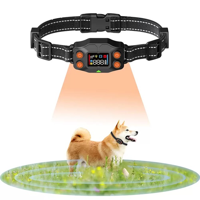 New GPS Electronic Pet Smart Wireless Fence, Outdoor Waterproof Pet Training Collar for Dogs