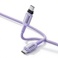 Câble USB-C tressé magnétique à charge rapide Toocki 240W PD, sans rayures, Type-C vers Type-C pour téléphones et tablettes iOS