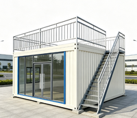 Unité préfabriquée modulaire en verre isolée pour salon sur toit / cabane de glamping / villa showroom pop-up