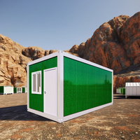 Maison en conteneur résidentielle détachable portable de 20 pieds Conception de ferme Garantie de 5 ans Utilisation de l'école de la chambre à coucher Préfabriqué