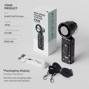3600MAh 15000Rpm Có Thể Sạc Lại Người Hâm Mộ Làm Mát Tay Fan Cooler Xách Tay Điện Tốc Độ Cao Ngoài Trời Mini Làm Mát Không Khí Turbo Fan - Product Image 3