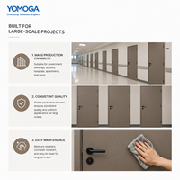 Puerta de Aluminio sin Marco de Lujo |   Puerta Interior Moderna Minimalista a Medida, Resistente al Agua, con Acabado de Superficie para Uso en Villas y Escuelas