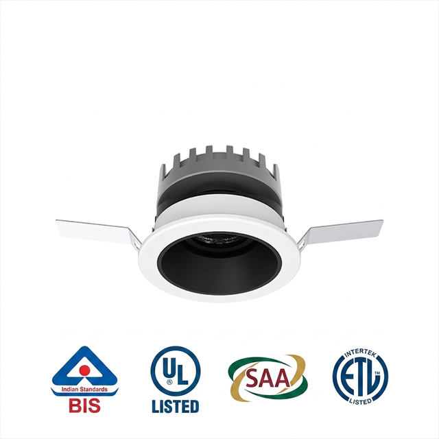 Led Cct Tunable White for Driver IP44 Modern Design Aluminum Frame Recessed Cob Downlight Dim Adjust Spotlight Adjustable