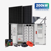 Système solaire hybride complet de stockage d'énergie 100kW 200kW 400kW 500kW, panneaux solaires industriels ESS, système d'énergie photovoltaïque