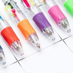 Bolígrafo de 4 colores con cuentas DIY - Lindos marcadores multicolor para estudiantes, divertidos bolígrafos de plástico con clic para tomar notas e ideas de regalos - Product Image 3