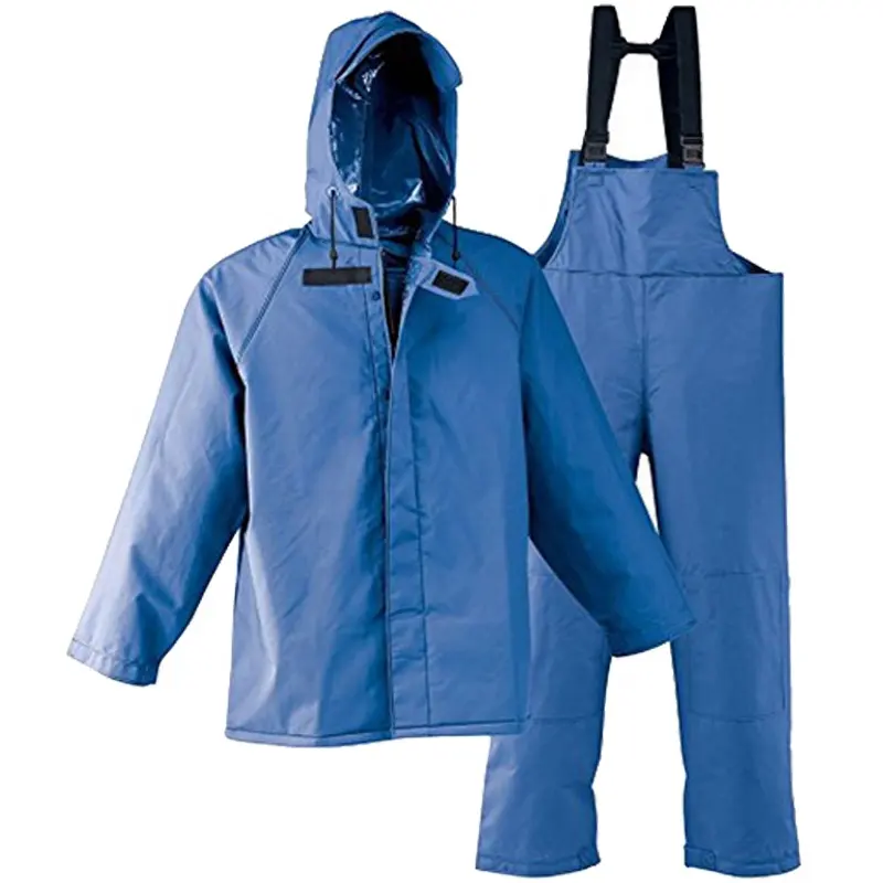 निविड़ अंधकार बिब पंत और jaket यूनिसेक्स के साथ पुन: प्रयोज्य बारिश जैकेट पैंट बारिश सूट
