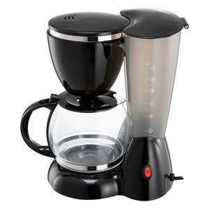 Cafetera de Goteo Totalmente Automática de 12 Tazas, Electrodoméstico de Cocina, Carcasa de Plástico Negra - Product Image 1