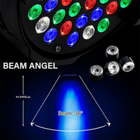 U'king 70W 6ch Dmx512 Rgbw Carcasa de aluminio Parle Light Efecto de escenario Iluminaciones Dj Par Led 54x3W Rgbw