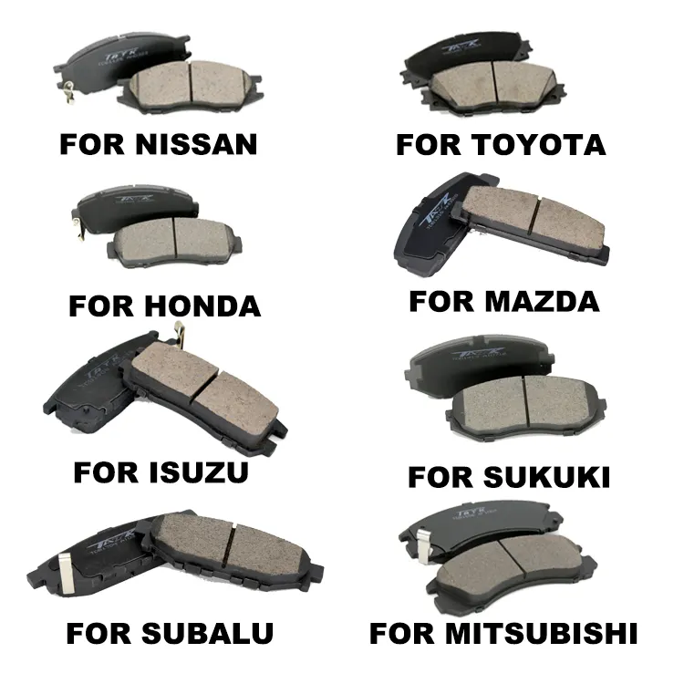 Tatk pastilha de freio automotivo, pastilha de freio para nissan toyota honda issuzuki subaru mitsubishi mazada cerâmica japonesa para carro 5188