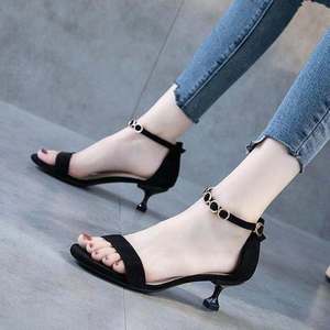 <span class=keywords><strong>Sandales</strong></span> à boucle pour femmes, nouvelles <span class=keywords><strong>sandales</strong></span> d'été, talons hauts, <span class=keywords><strong>sandales</strong></span> respirantes pour femmes, adaptées à toutes les occasions - Product Image 3