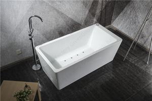 Frap — baignoire de Massage, douche autoportante en acrylique, couleur blanche, cascade avec Jets - Product Image 5