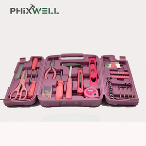 XWTSZ-004 High Quality Portable Household Repair <strong>Tools</strong> 96 Pieces <strong>pink</strong> <strong>Tool</strong> Set Kit <strong>Box</strong> for Women - Product Image 6