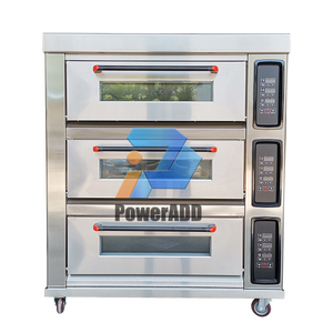 <span class=keywords><strong>Four</strong></span> à pizza industriel professionnel à gaz, <span class=keywords><strong>2</strong></span> portes, 5 plateaux, grande capacité 50-200 kg/h, garantie 1 an pour restaurant - Product Image 2