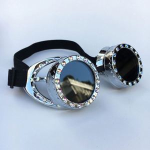 Gafas de Moda al por Mayor de Fábrica para Hombres y Mujeres, Gafas de Fiesta, Cosplay, Vintage, con Pedrería, Punk, Steampunk - Product Image 6