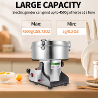 Moulin à farine de grande capacité 4500g, Pulvérisateur Moulinex en SUS430 pour céréales, manioc et épices