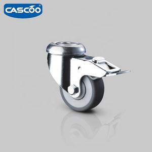 CASCOO 50mm Schwenk gummi Medical <span class=keywords><strong>Caster</strong></span> Wheels für alle Größen Schränke Polypropylen Material mit Bruch für medizinische Geräte - Product Image 4