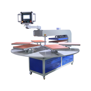 Máy ép nhiệt tự động 6 trạm xoay 40*60, máy in thăng hoa cho nhãn quần áo, in ấn tùy chỉnh - Product Image 6