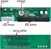 Adaptador Convertidor de Disco SATA a IDE/PATA de 39 Pines y 40 Pines para Placa Base PCBA para Disco Duro de Escritorio y de 2.5 y 3.5 Pulgadas VERM03C