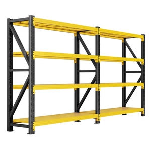 Étagère de rangement en acier réglable, robuste, industrielle, capacité de 500 kg par niveau - Product Image 3