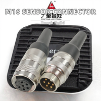 Connecteur circulaire M16 en gros, étanche IP67, 3 broches mâle/femelle, douilles métalliques BNC, contacts en cuivre 4P, raccords de câbles