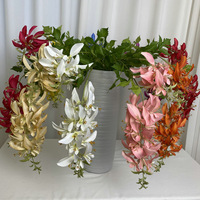 Fleurs artificielles en soie douce, style Erythrina Spring Pittosporum, pour scène de mariage, événements, spectacles, en vrac