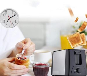 Factory Price Multifunctional Extra Wide 2 Slice Slot Sandwich Toast Breakfast Machine Automatic Toaster - Product Image 2