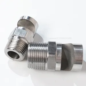 1of4 Inch China Manufacturer Water Washer Brass High Pressure Flood Jet Flat Fan Water Spray Nozzle