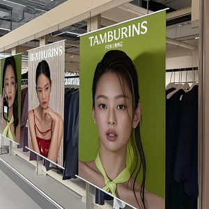 Desain Kustom Bendera/Banner Kanvas Portabel Tahan Air Tahan UV Tiang Aluminium Logo Kustom untuk Acara Promosi - Product Image 1