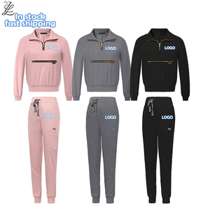 Vente en gros 2025 nouvelle infirmière robe médicale uniforme 2 pièces femmes Spandex à la mode survêtement gommages uniformes soins infirmiers hôpital ensembles - Product Image 1
