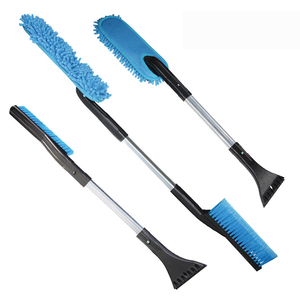 Vente chaude ABS <span class=keywords><strong>Chenille</strong></span> En Aluminium Extensible <span class=keywords><strong>Pelle</strong></span> À Neige et Grattoir À Glace Les Deux Extrémités Brosse Lavage De Voiture Propre Ensemble - Product Image 1
