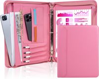 Porte-documents personnalisé avec fermeture éclair, classeur à anneaux A4, format lettre, 3 anneaux, en cuir PU, pour usage professionnel, impression de logo disponible