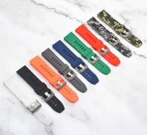 नए रंग 18 20 22 24 mm पारदर्शी सिलिकॉन wristband के लिए जल्दी रिलीज के साथ स्मार्ट घड़ी कंगन