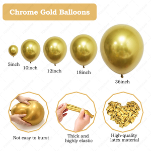 Venta al por Mayor de Artículos de Fiesta de Cumpleaños y Navidad, Decoración, Globos de Helio de Látex Metálico, Distribuidor de Globos - Product Image 5