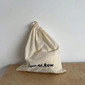 High Quality Natural Cotton <b>Drawstring</b> <b>Pouch</b> Bag Cotton Dust-Proof <b>Pouch</b> with Printing Logo - Product Image 5
