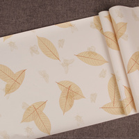 Film adhésif décoratif pour meubles et murs en PVC, motif feuilles colorées Jinyi, pour chambre d'enfant, autocollant et facile à poser.