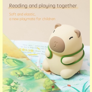 Nouveauté Animal <span class=keywords><strong>Veilleuse</strong></span> Dimmable Rechargeable Touch Capibara Lampe Pour Bébé Cadeaux - Product Image 5