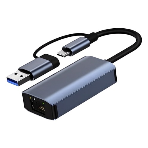 USB Type C to RJ45 Gigabit Ethernet Adapter 1000Mbps Aluminum Alloy Laptop External Wired Computer Accessories