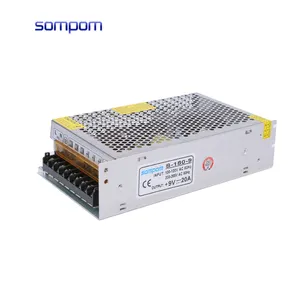 OEM ODM 110V/220V AC ke DC konverter 9V 20A satu SMPS 180W 20A saklar Led suplai daya untuk Strip LED